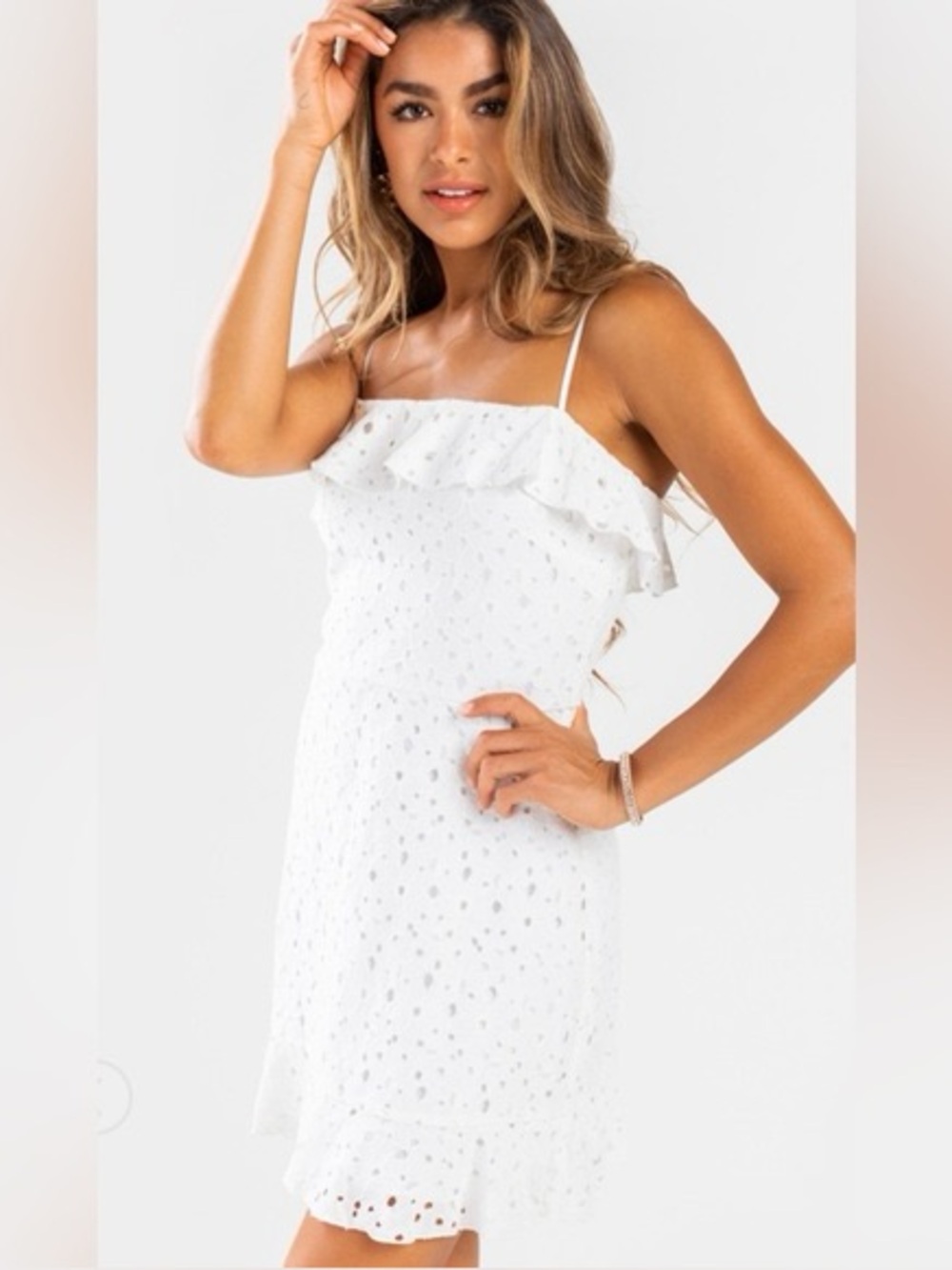 Y2K Vintage Bachelorette Lace Dress S